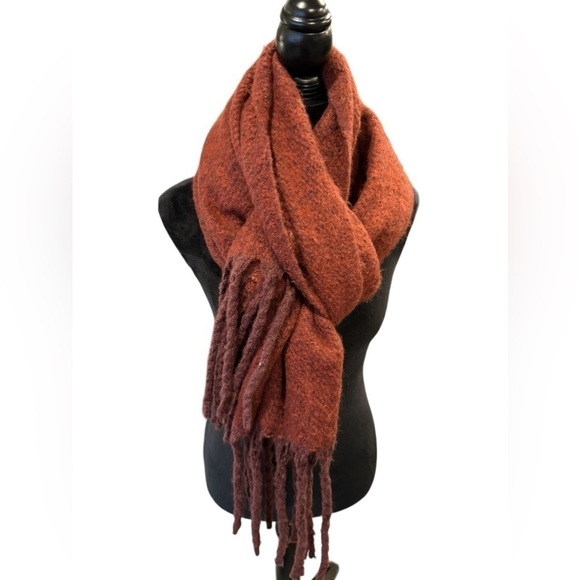 Urban Outfitters Accessories - Urban Outfitters Deep Red Fringe Unisex One Size